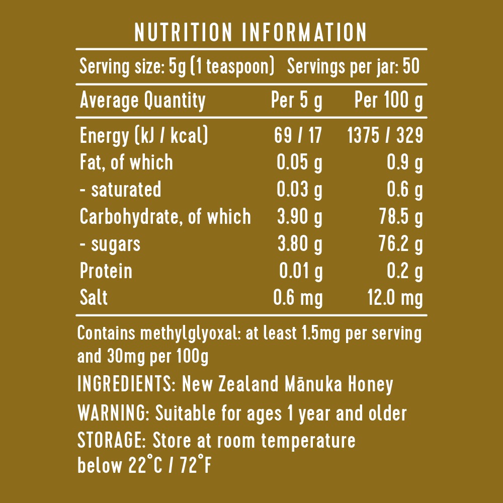 KORU Manuka Honey MGO 300+ | UMF 11+ | 250g
