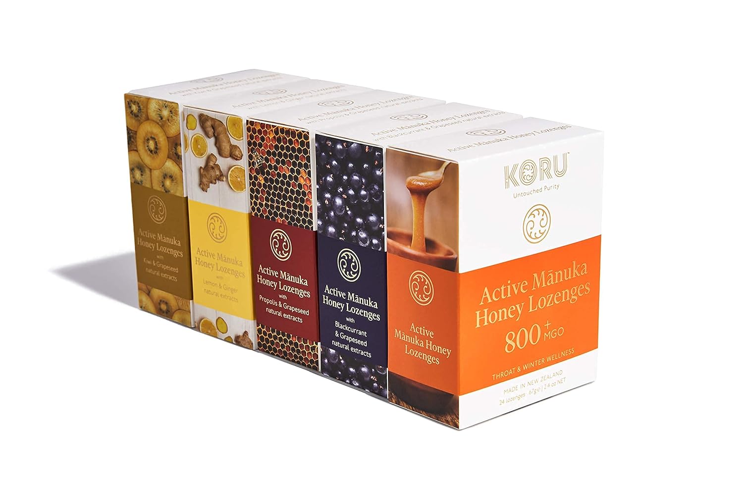 KORU Manuka Honey Lozenges with Blackcurrant & Grapeseed Extracts (MGO 800+)