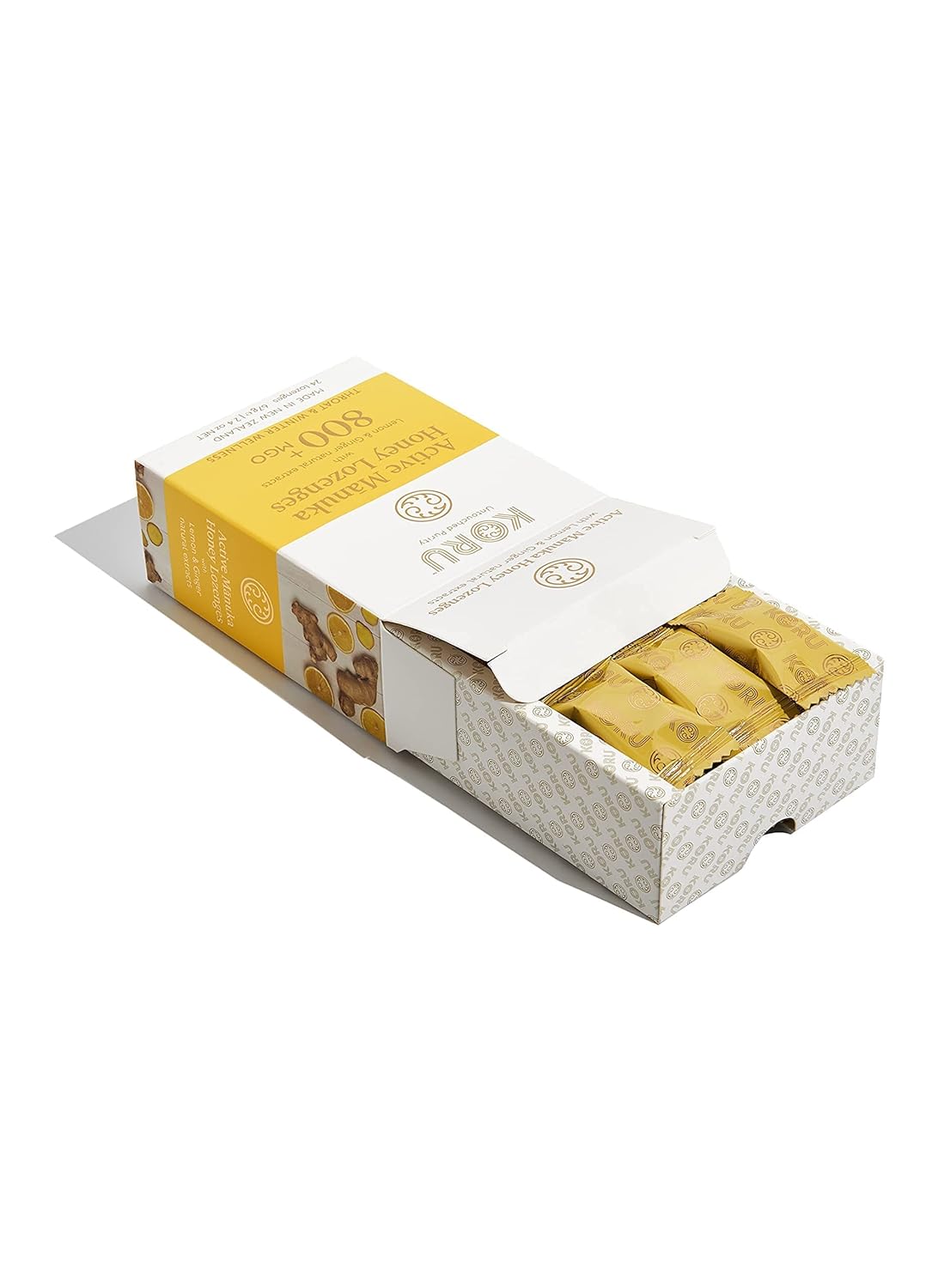 KORU Manuka Honey Lozenges with Lemon & Ginger Natural Extracts (MGO 800+)