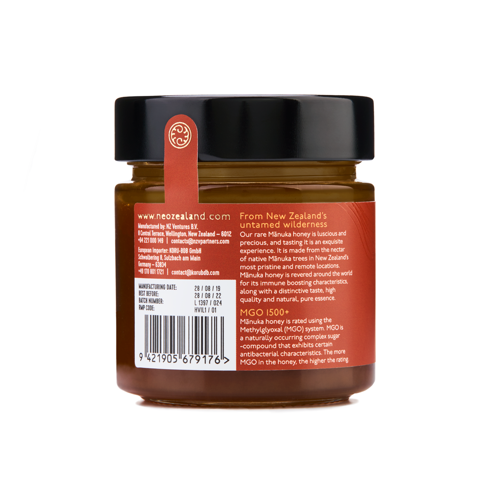 KORU Manuka Honey MGO 1500+ | UMF 29+ | 250g