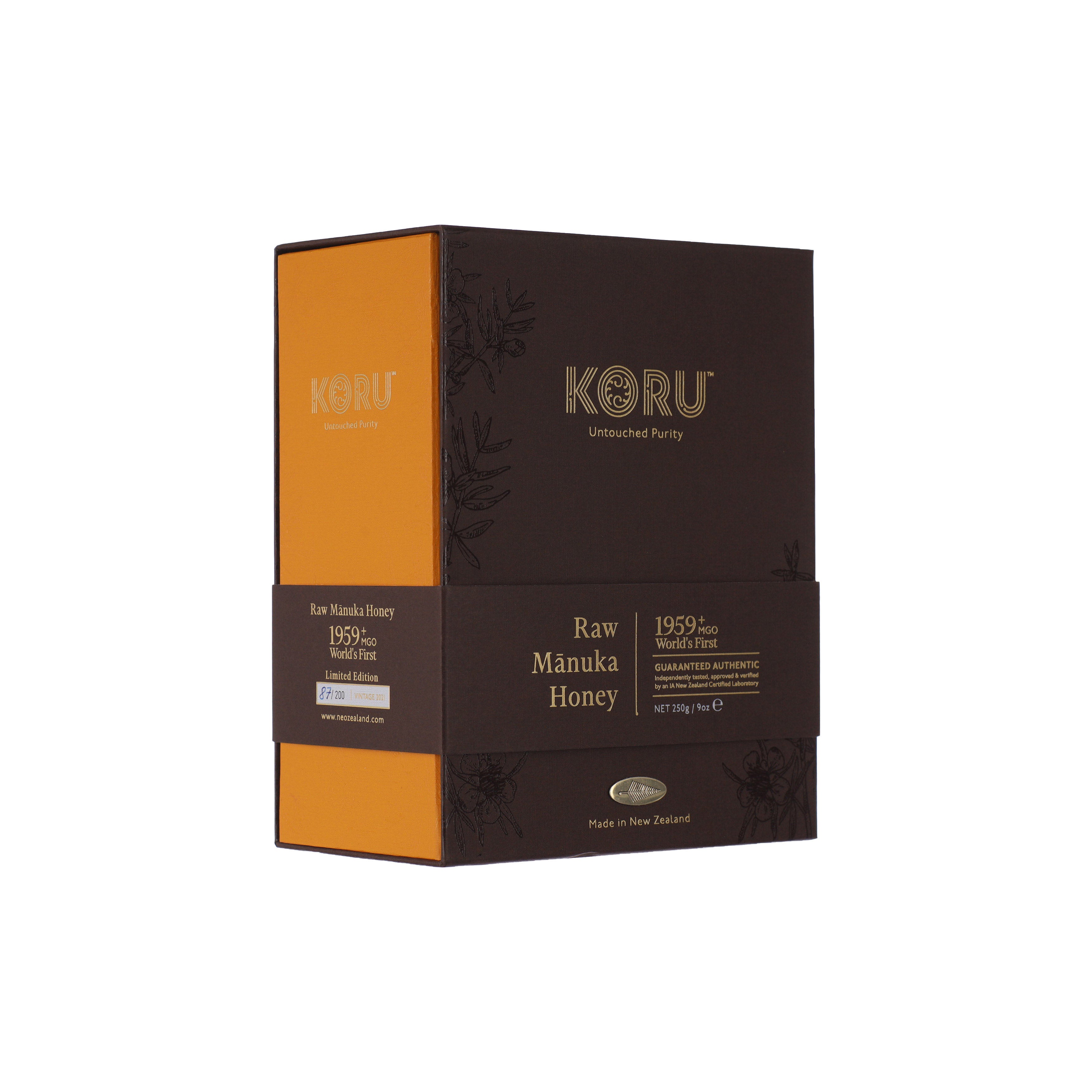 KORU Manuka Honey MGO 1959+ | UMF 33+ | 250g (WORLD FIRST)