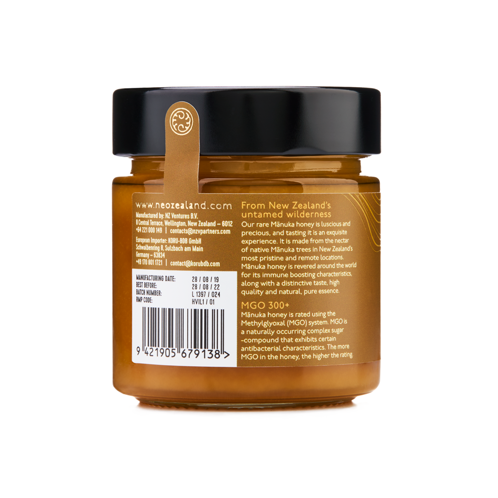 KORU Manuka Honey MGO 300+ | UMF 11+ | 250g