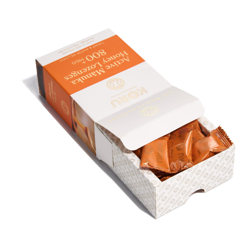 KORU Raw Manuka Honey Lozenges (MGO 800+) | NO Sugar Added