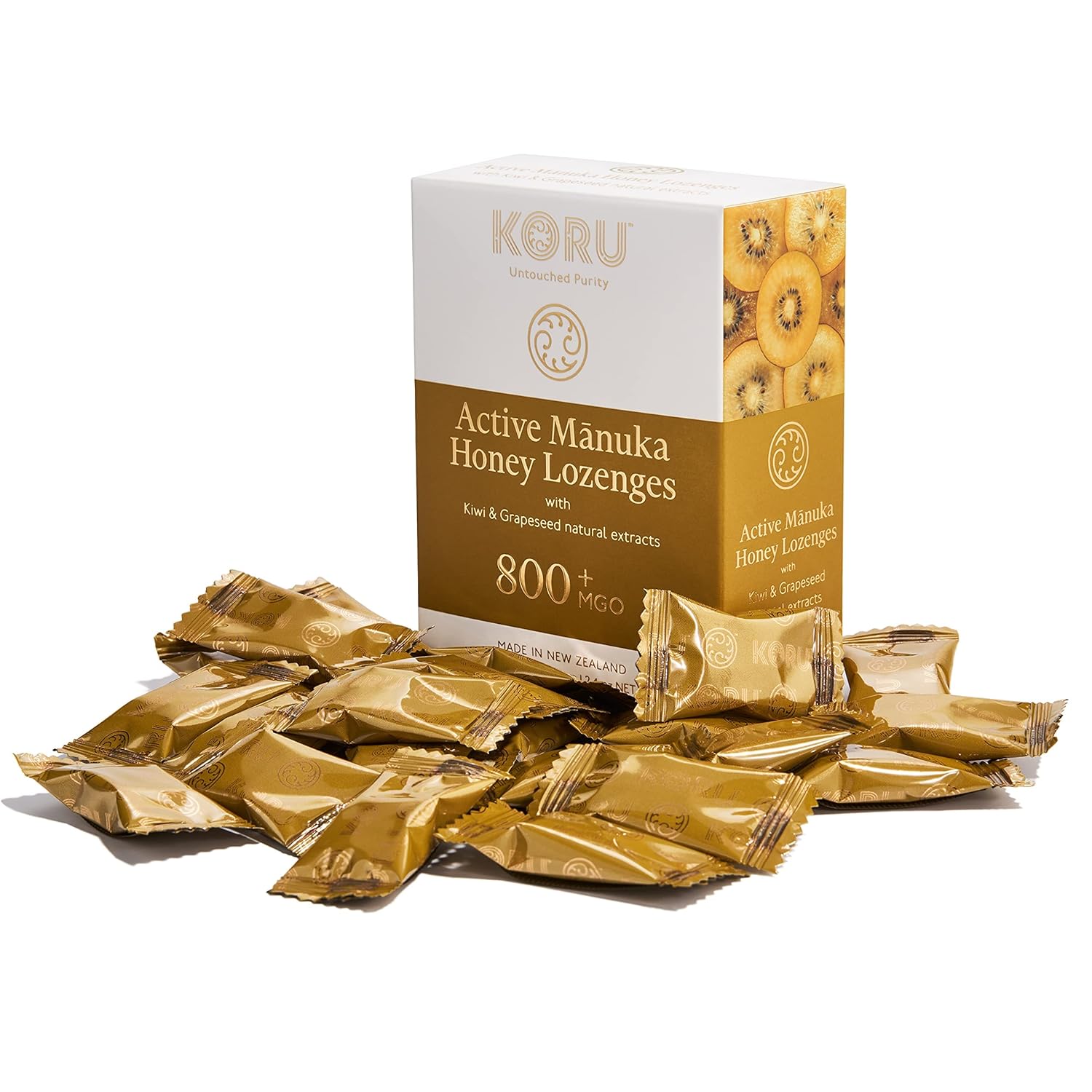 KORU Manuka Honey Lozenges with Kiwi &amp; Grapeseed Extracts (MGO 800+)